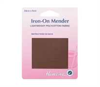POLYCOTTON PATCHES IRON MENDER - BROWN