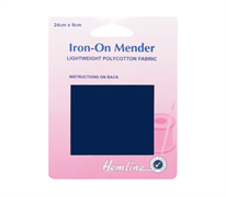 POLYCOTTON PATCHES IRON MENDER - NAVY