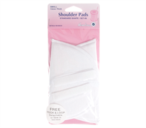 SHOULDER PADS COVERED SET-IN SMALL WHITE