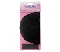 SHOULDER PADS COVERED SET-IN SMALL BLACK