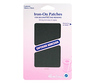 COTTON TWILL PATCHES - DARK GREY