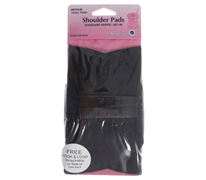 SHOULDER PADS COVERED SET-IN MEDIUM BLACK