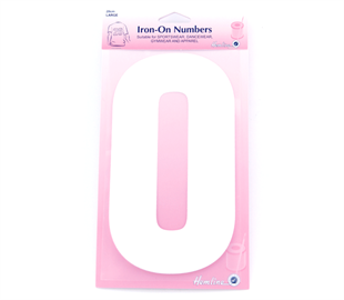 Hemline Iron On Number L - 20CM - White 0