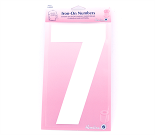 Hemline Iron On Number L - 20CM - White 7