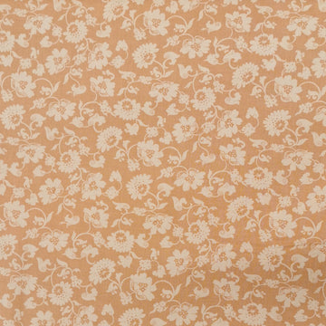 Quilter's Own Cream Floral on Dusty Orange Cotton Prints
