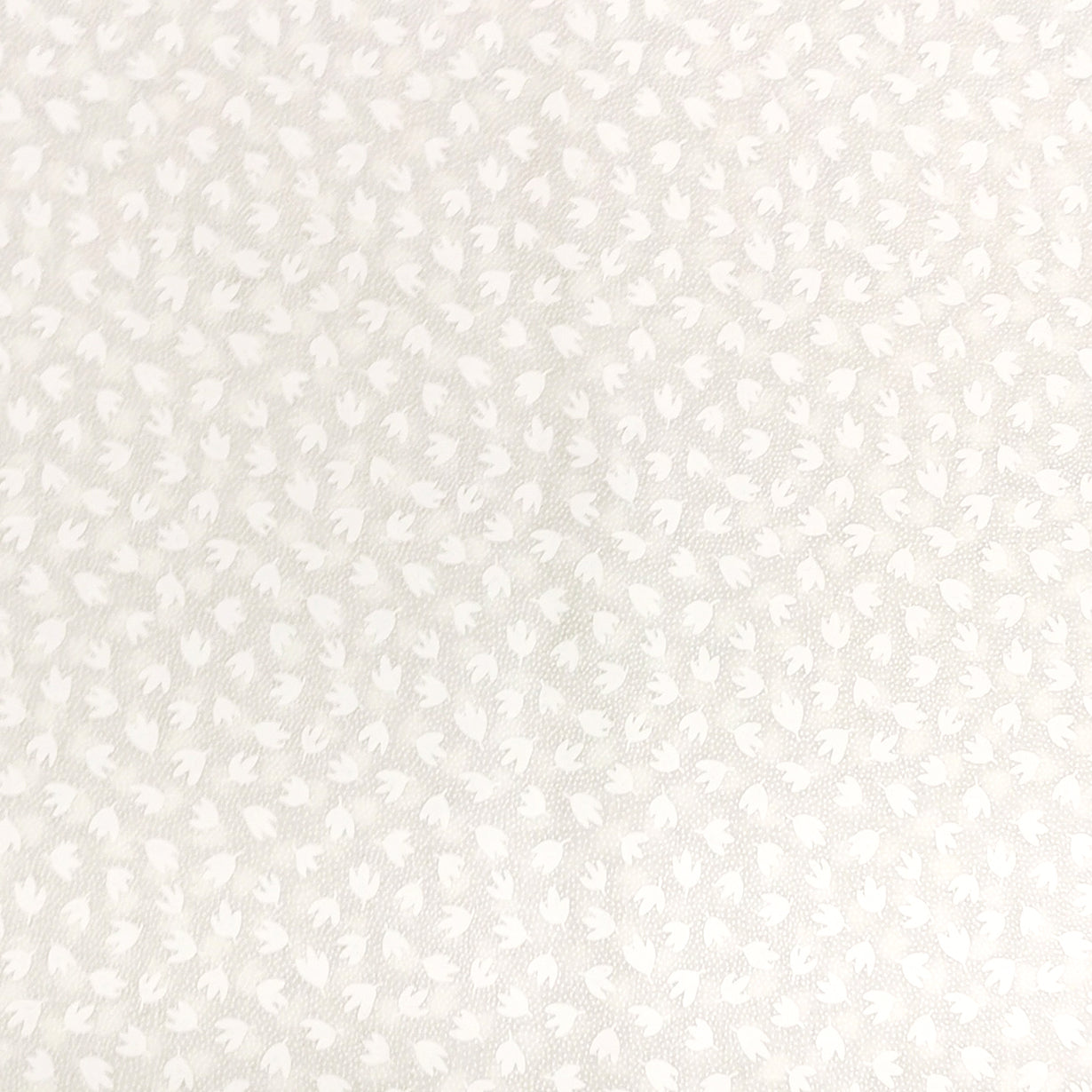 Quilter's Own White Leaf Cotton Prints