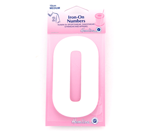 Hemline Iron On Number M - 10CM - White 0