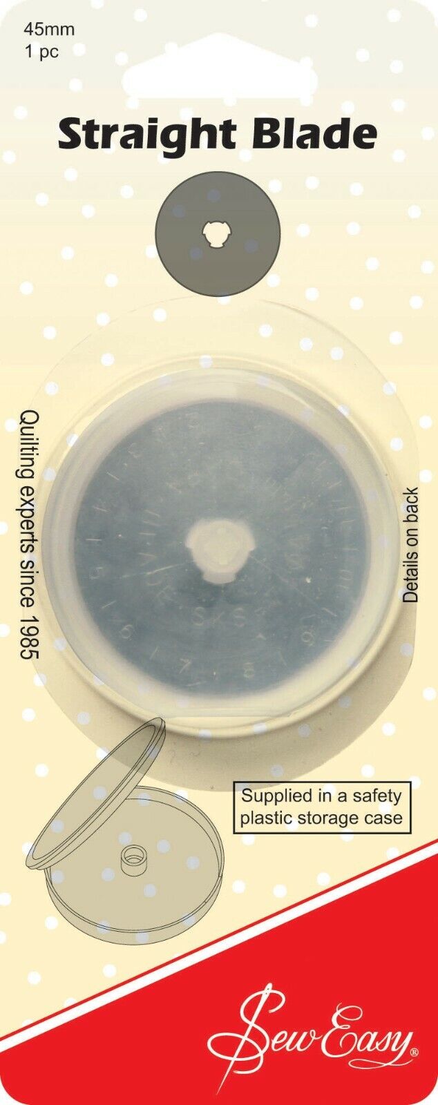 Sew Easy 45mm Straight Blade for Rotary Cutter
