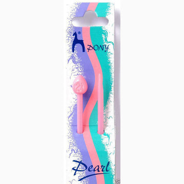 Pony Single Pointed Pearl Knitting Needles 25cm