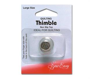 SEW EASY THIMBLE STEEL – SMALL – QUILTING – SIZE 15