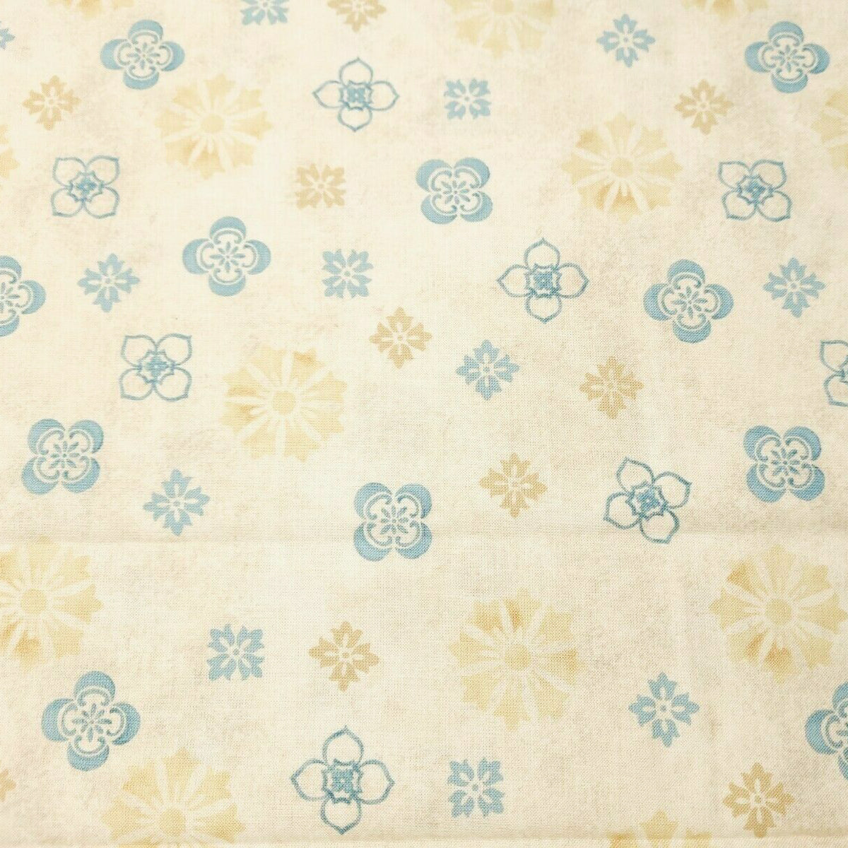 South Sea Imports Sea of Tranquility Floral on Cream Cotton Prints