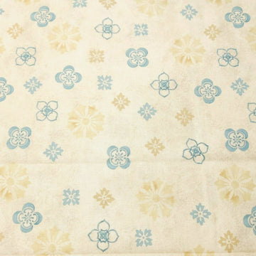 South Sea Imports Sea of Tranquility Floral on Cream Cotton Prints