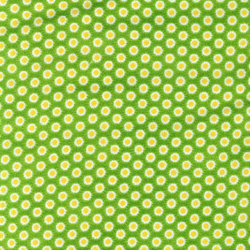 Stof Fabrics Thomsen Bears Floral on Green Cotton Prints