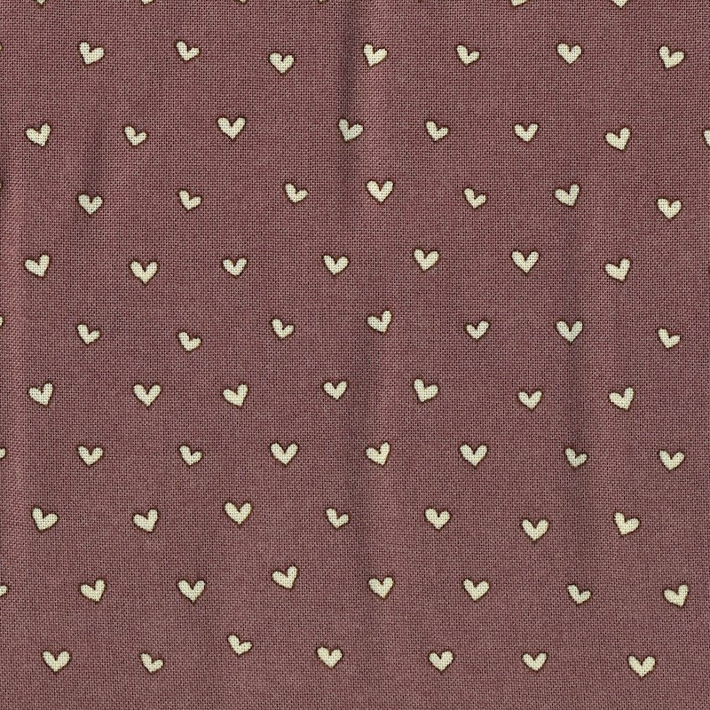 Stof Fabrics Memory Mass Chocolate Hearts Cotton Prints
