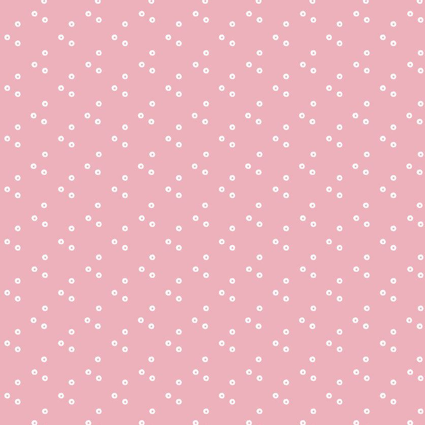 Stof Fabrics Dot Mania Spots on Baby Pink Cotton Prints