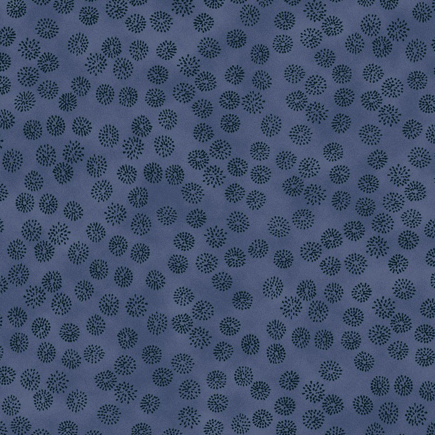 Stof Fabrics Quilters Coordinates Blue Flower Dots Cotton Prints
