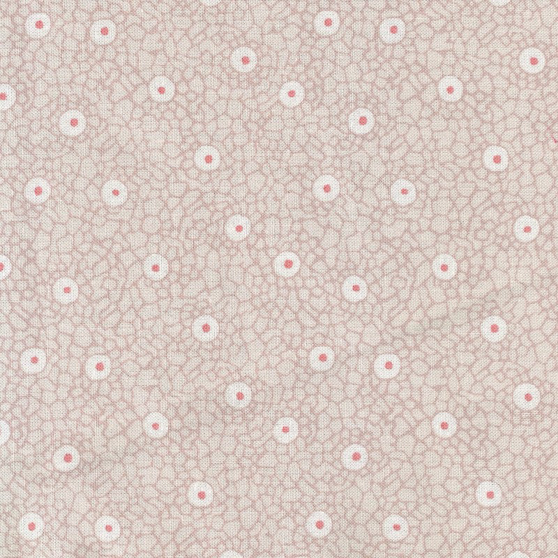 Stof Fabrics Quilters Basic Harmony Cell Spots on Grey Cotton Prints
