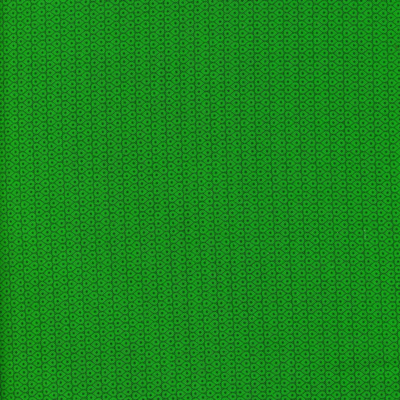 Stof Fabrics Quilters Basic Harmony Mini Green Cell Spots Cotton Prints