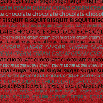 Stof Fabrics Take a Break Red Text Cotton Prints