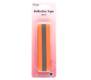 HEMLINE REFLECTIVE TAPE SEW-IN - ORANGE