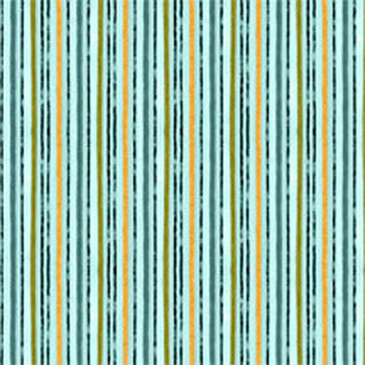 Wilmington Prints Bohemian Rooster Blue Stripes Cotton Prints